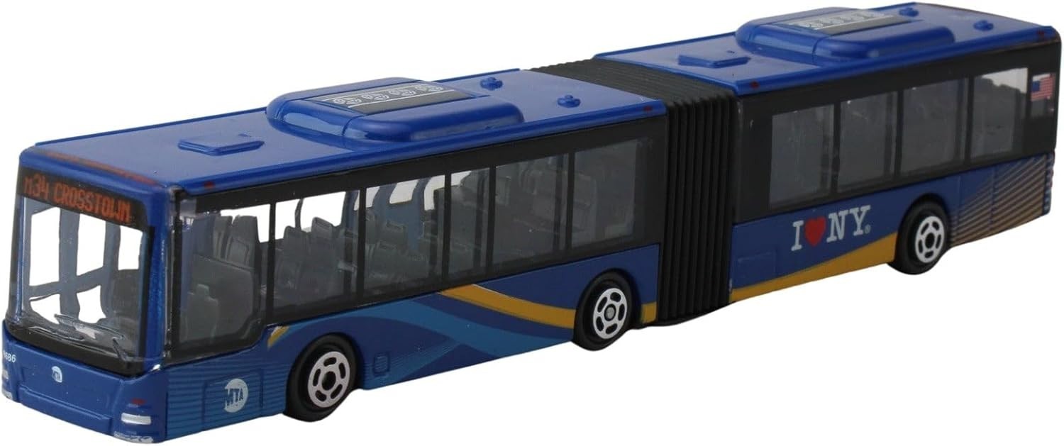 Daron New York City Articulated Bus 6 Inches Long RT8452-1 Blue