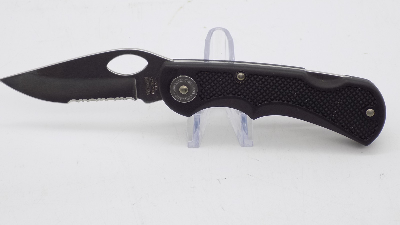 Camillus Sierra USA Drop Point Folding Knife Serrated Blade CM903S NIP 3-1/2"