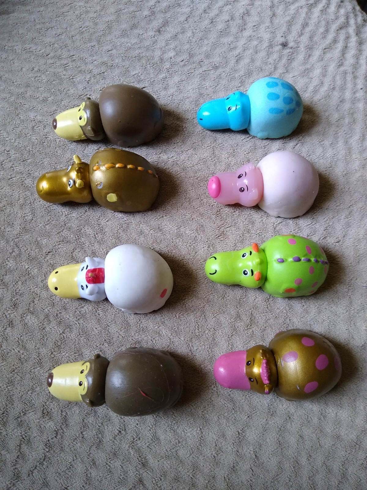 Flipazoo Mini Animal Figures Flip A Zoo Reversible Toys 2 in 1 - Lot Of 8 Figs