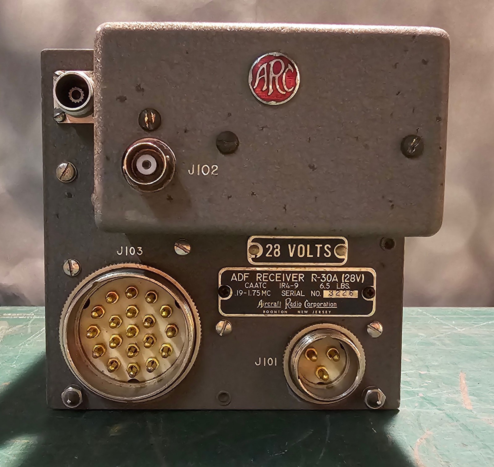 ARC (Aircraft Radio Corp) ADF Receiver R-30A (28V), SN 3226 - Vintage
