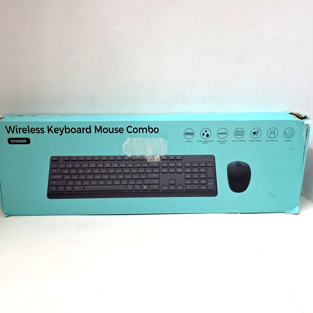 KM6800 Wireless Keyboard & Mouse Combo - Black - Never Used Open Box