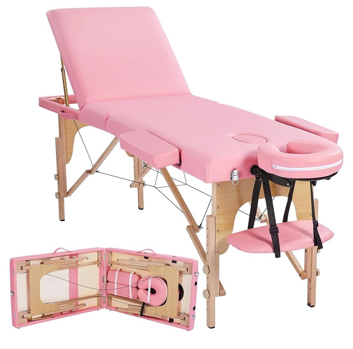 Folding Massage Table Portable Lash Bed for Eyelash Extensions Beauty Tattoo Bed