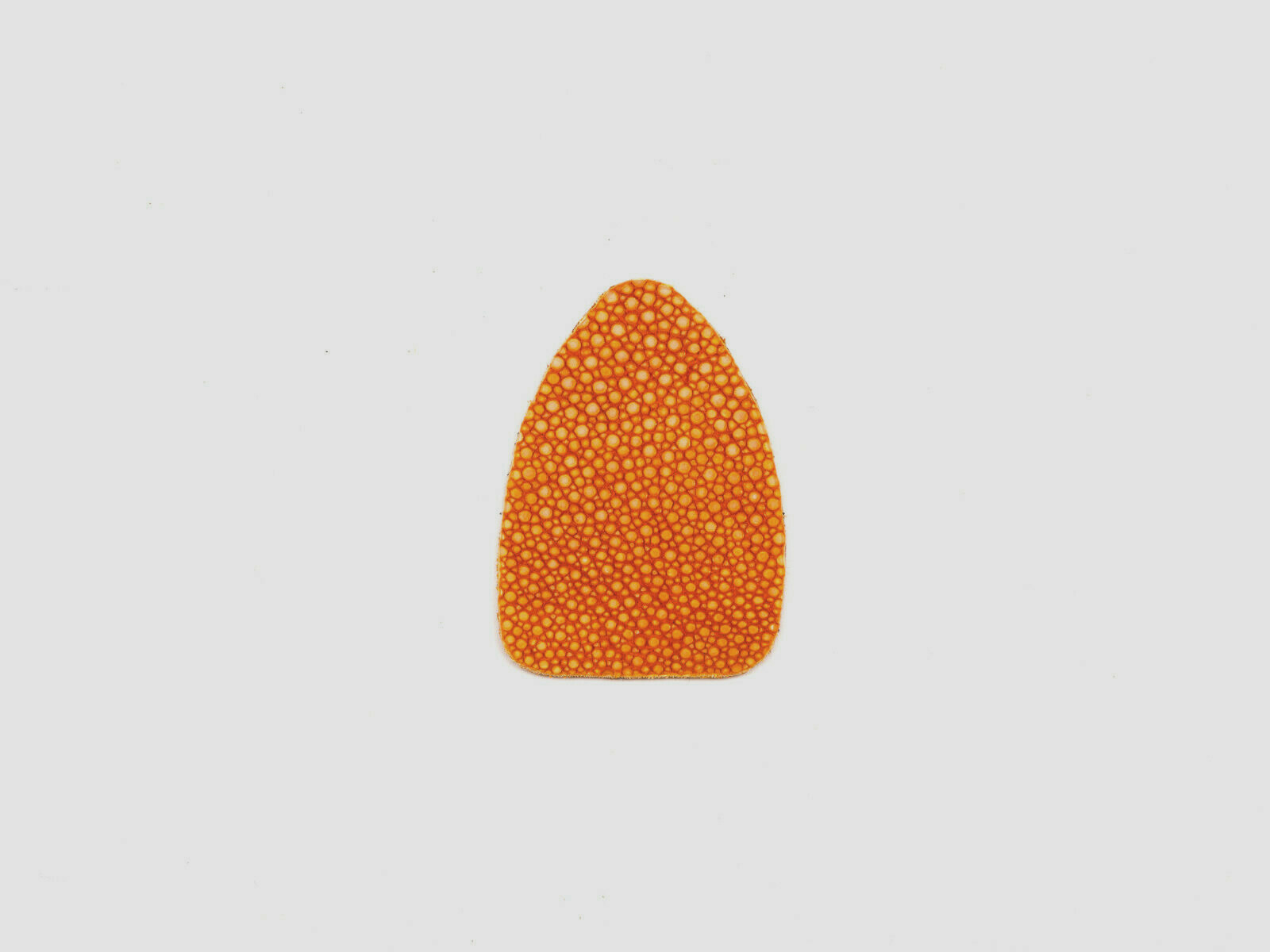 Arrow rest, orange, from cut pearl ray, for long and recurve bow