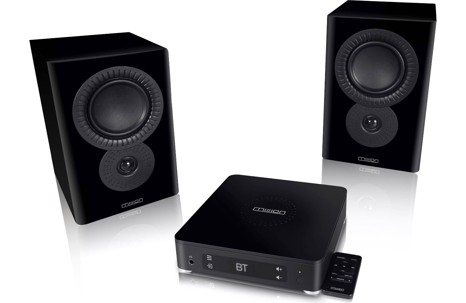 Mission LX CONNECT Wireless Powered Speakers  W/ DAC & Bluetooth Black BRAND NEW