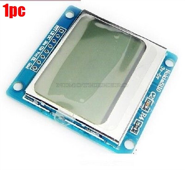 Lcd Module Blue Backlight Nokia 5110 With Adapter Pcb For Arduino New Ic cz