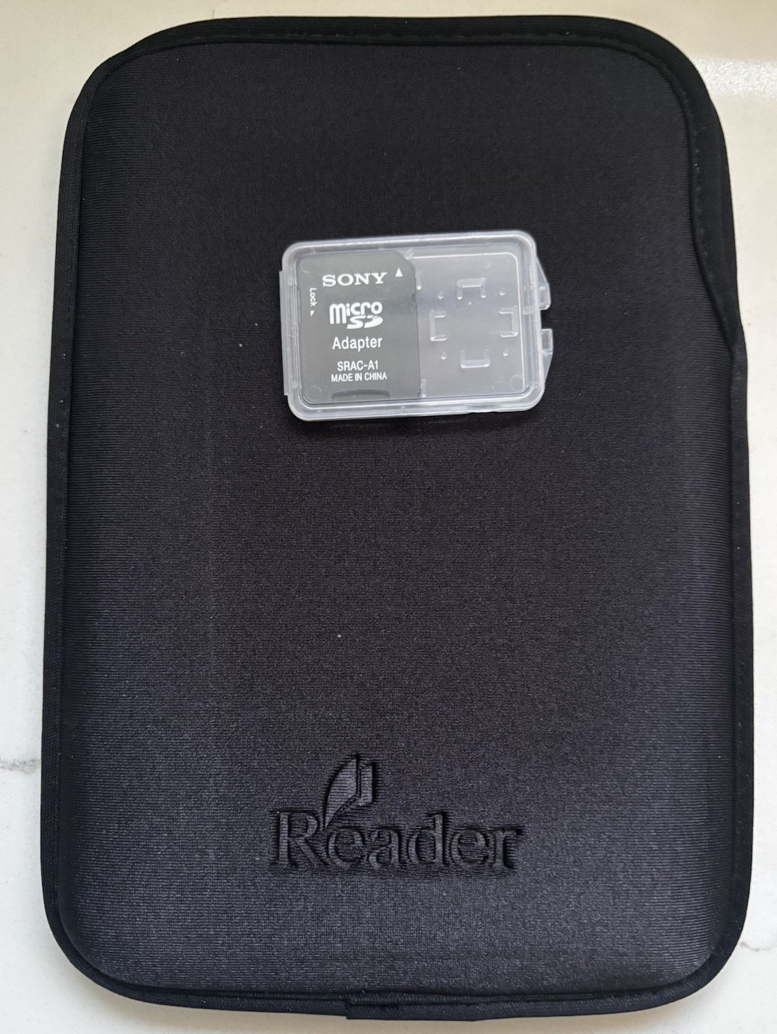 Sony Reader PRS-600 Touch eBook + Case & SD Card – Needs Battery – AS IS