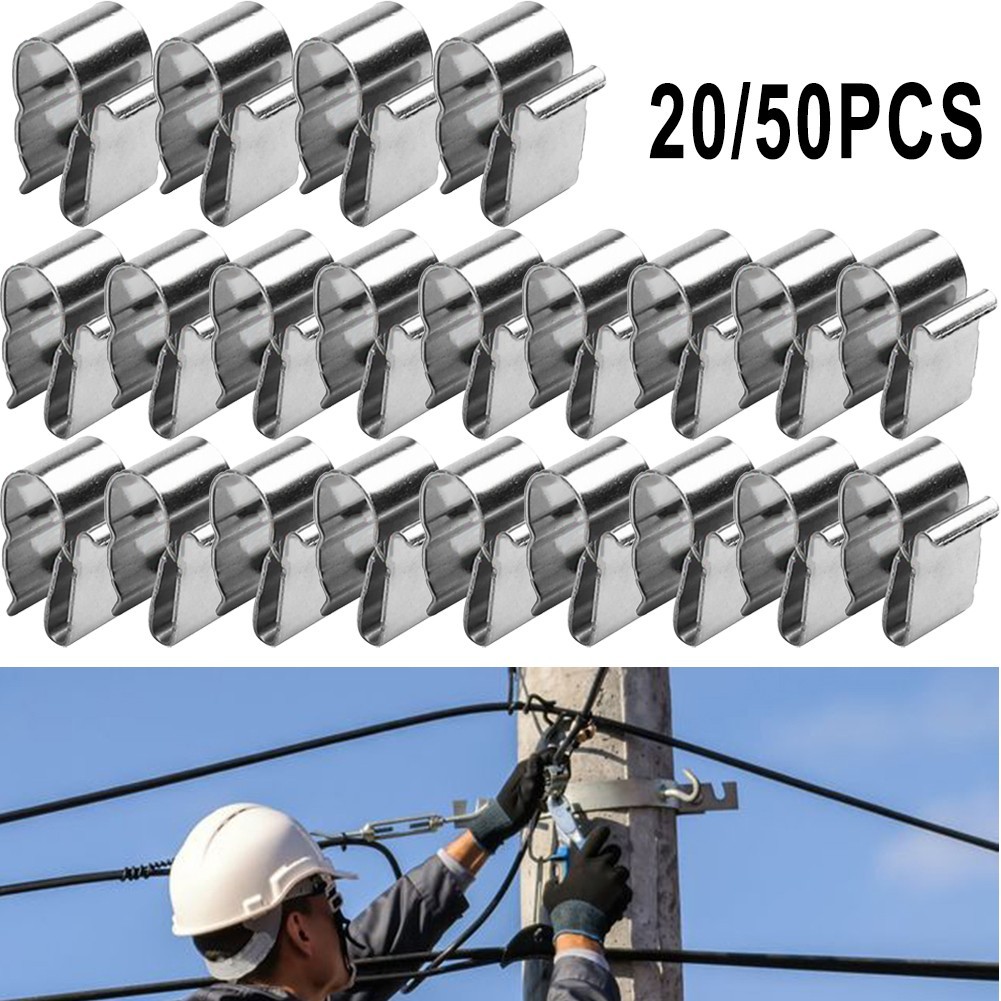 Clamp Solar PV Cable Clip Solar Cable Fastener Stainless Steel Wire Clamp
