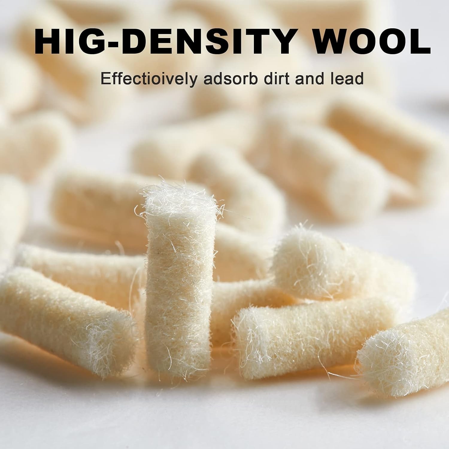 High-Density Wool Cleaning Pellets for .22 Caliber – 300 Count with Storage Box