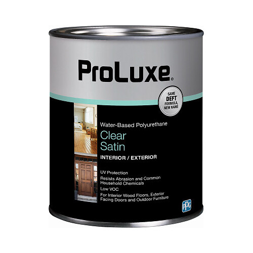 Proluxe PLX259/04 Polyurethane, Satin, Interior & Exterior, Water-Base, 1 Qt. -