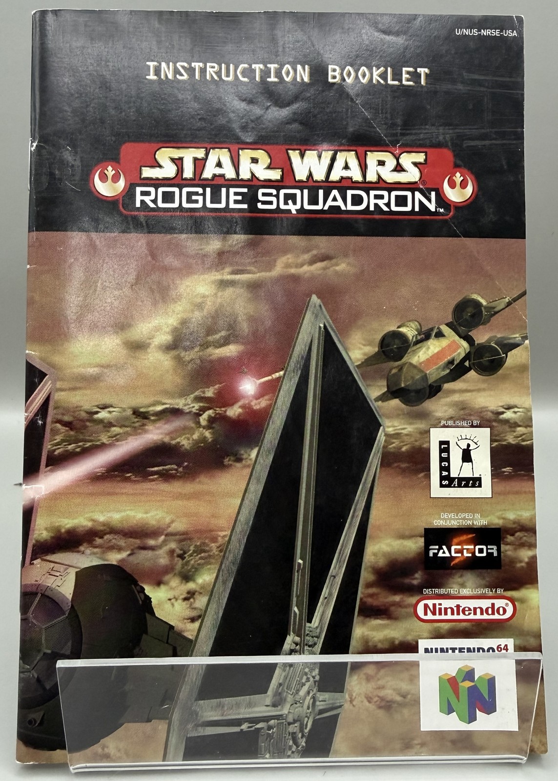 Star Wars Rogue Squadron (Nintendo 64, 1998) Instruction Booklet ONLY