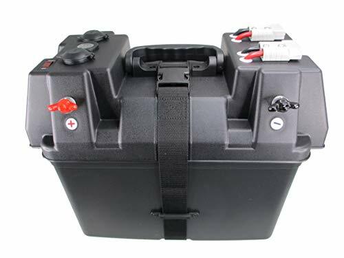 Pactrade Marine Battery Box Dual USB Power Voltmeter Sockets Anderson Connector