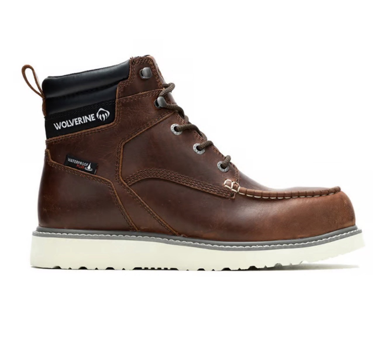 Wolverine Revival Waterproof W240006 Mens Brown Wide Work & Safety Boots