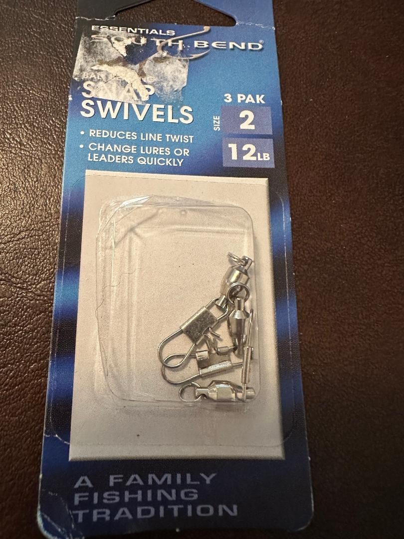South Bend Snap Swivels Pack Of 3 Size 2, BBS-2