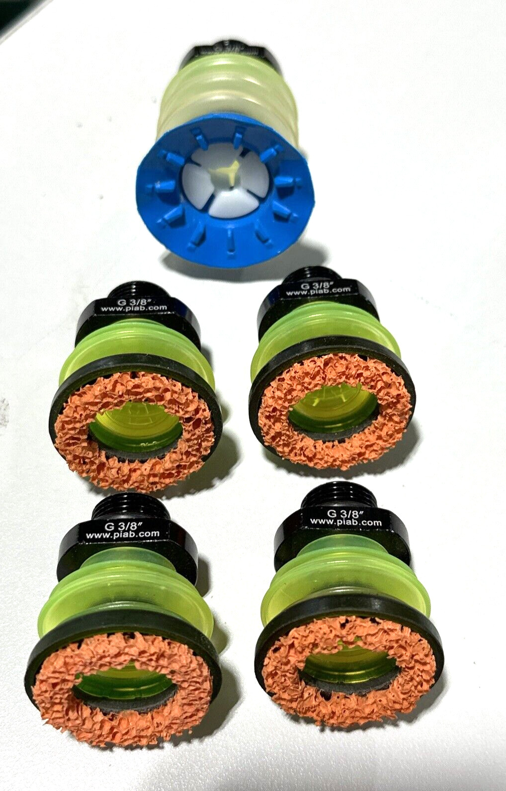 PIAB Robot piGRIP 3/8" Vacuum Suction Cups (5-PACK) *NOS*