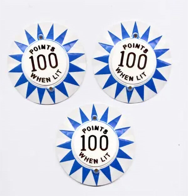 Delta Queen Pinball Machine POP BUMPER CAP SET