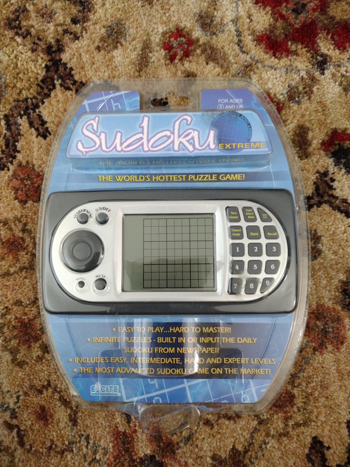 Sudoku Extreme Handheld Puzzle Video Game Infinite Puzzles Easy To Expert