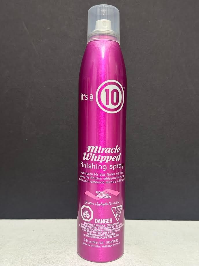 It's (its) a 10 Miracle Whipped Finishing Spray - 10 oz