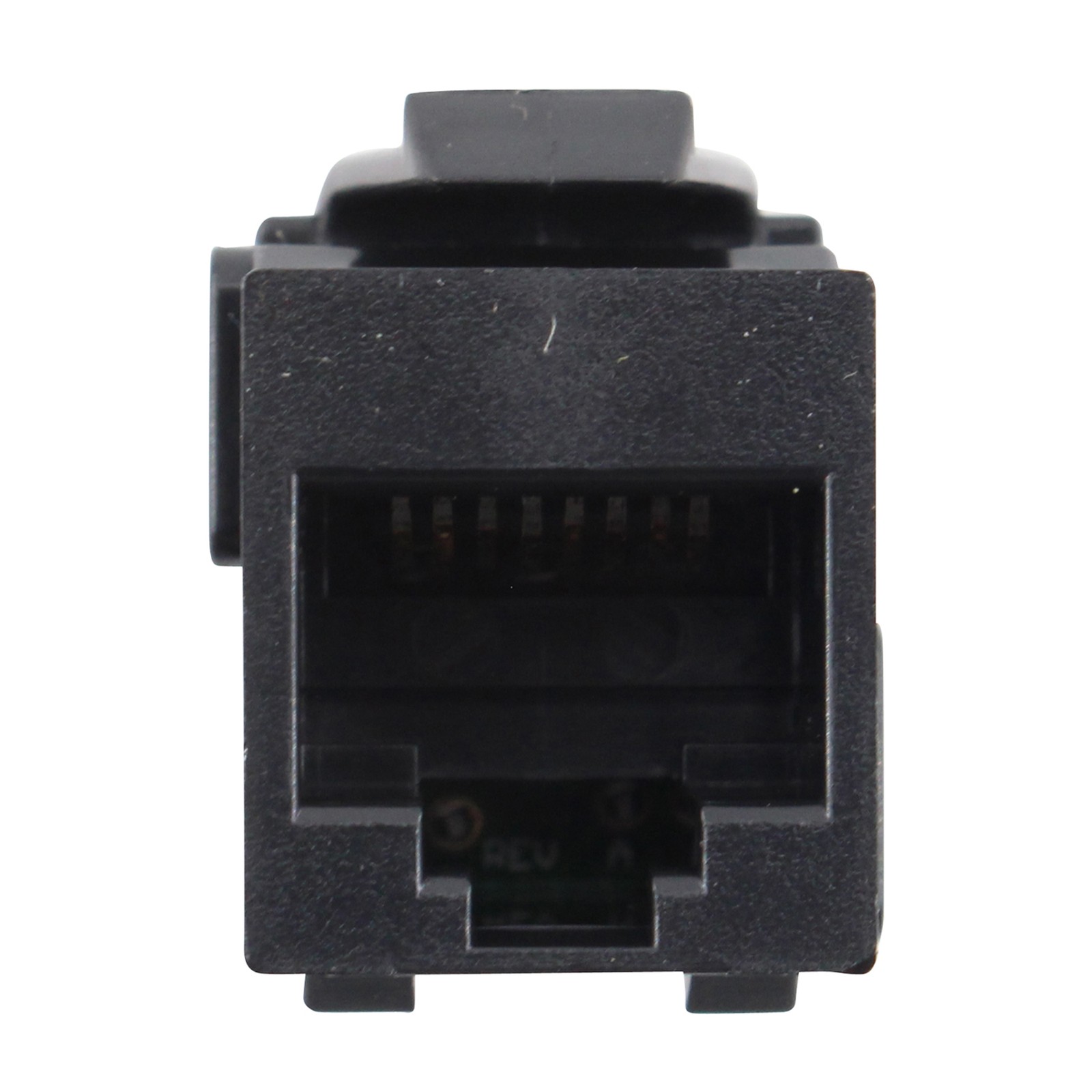 TE CONNECTIVITY 2111475-2 KEYSTONE MODULAR JACK, 8-POSITION, CAT6, RJ45, BLACK