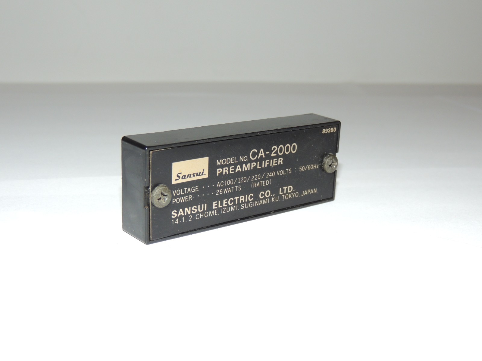 Sansui CA-2000   Voltage Selector Cover & Screws   89350
