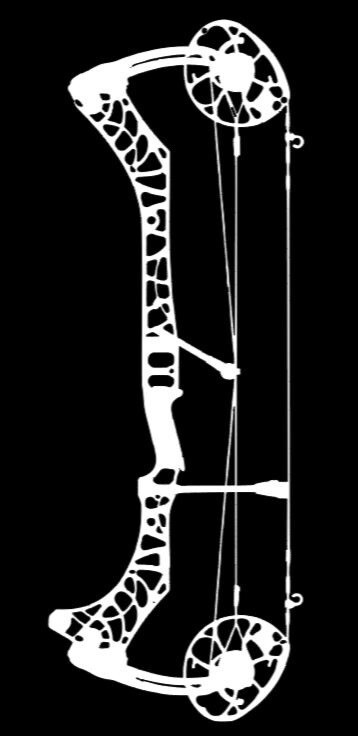Mathews Phase 4 33 Bow Decal 8” Vinyl Decal Sticker - White/Other Colors