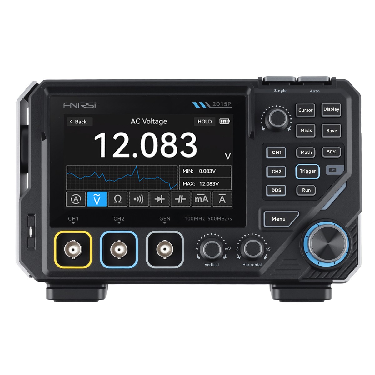 All-in-One Handheld 100MHz ScopeMeter:Oscilloscope Waveform Generator&Multimeter