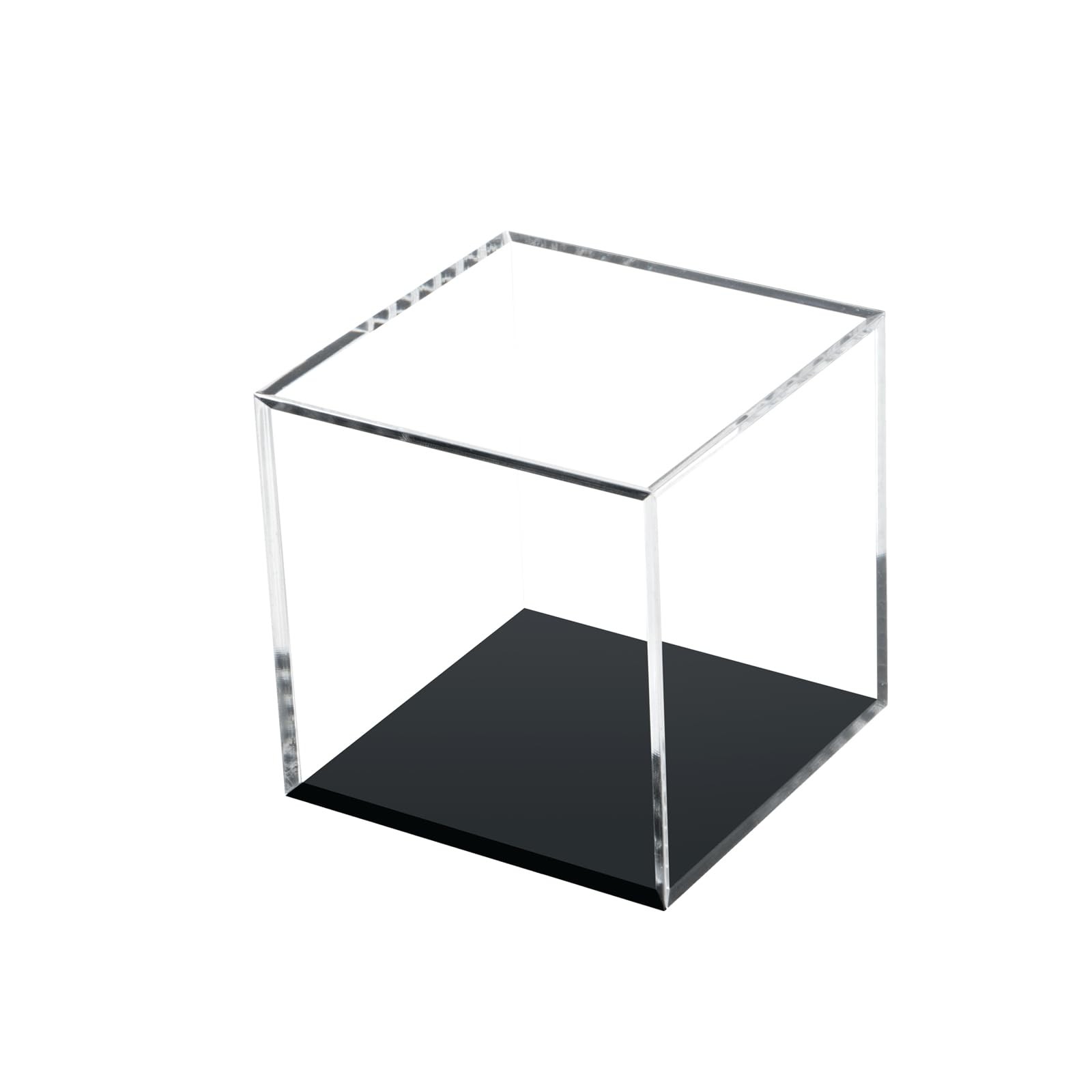 Kcgani Clear Acrylic Boxes for Collectibles Display Removable Countertop Storage