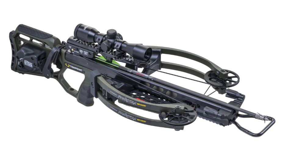 TenPoint Phantom De-Cock Crossbow Pro View 400 Scope Package Moss Green New