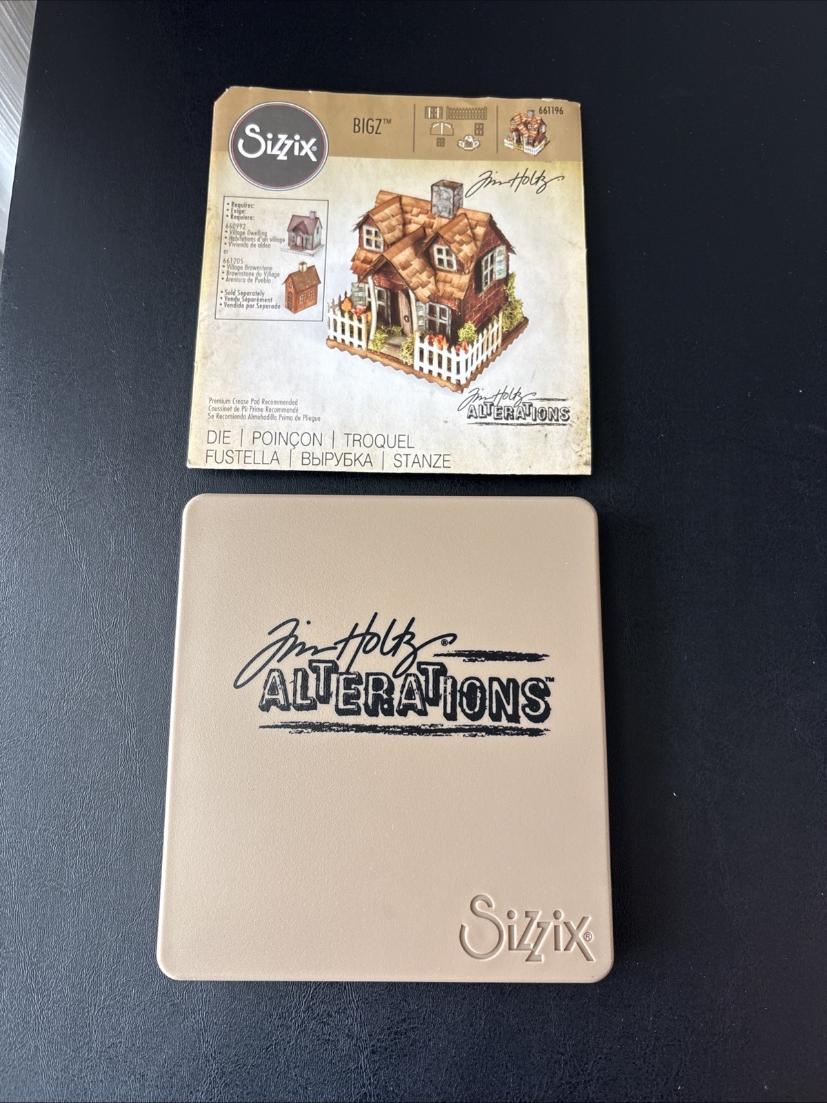Retired Tim Holtz Sizzix Bigz Alterations Die # 661196 Village Bungalow