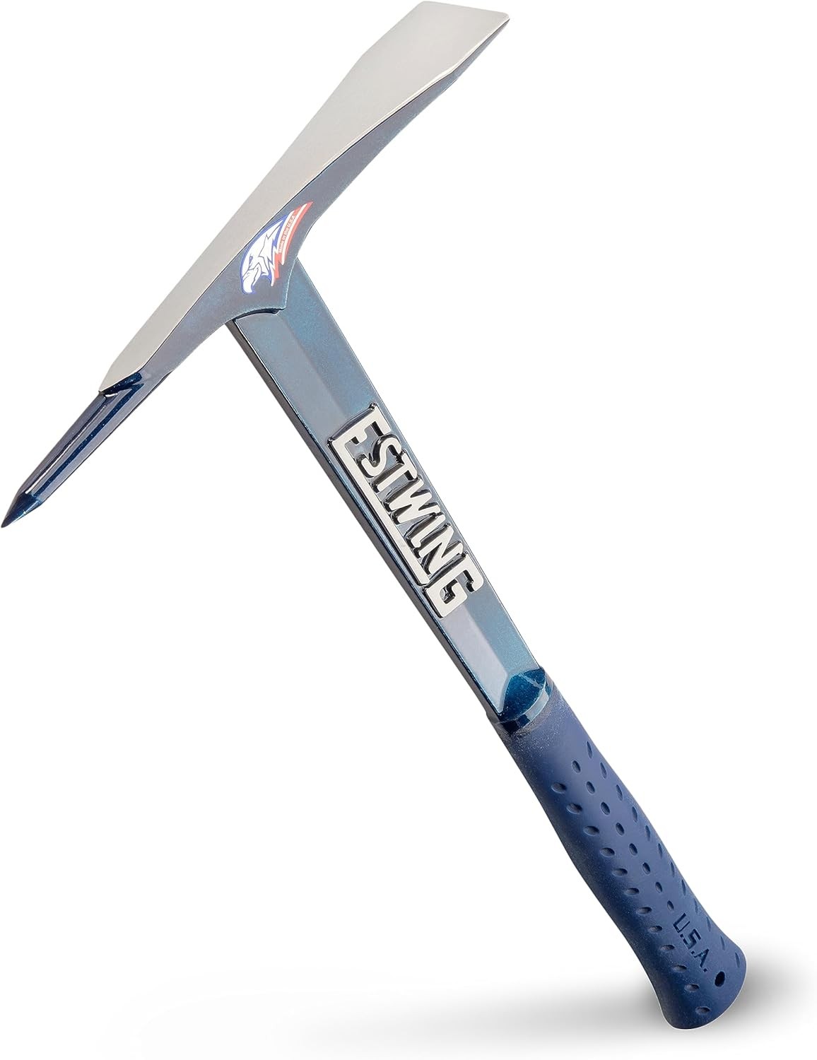 ESTWING Burpee Rock Pick 17" Geologist Tool w Pointed Tip & Shock Reduction Grip