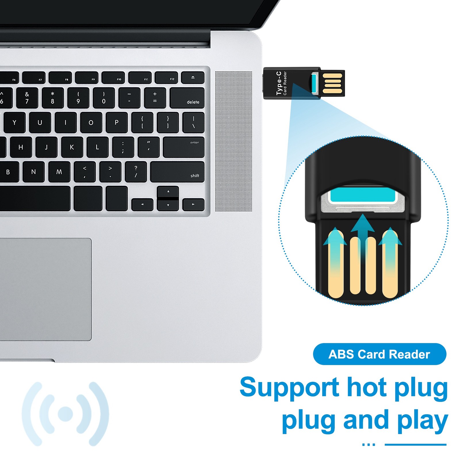 USB 3.1 Type C USB-C to Micro- TF Card Reader Adapter for PC Cellphone F8O3