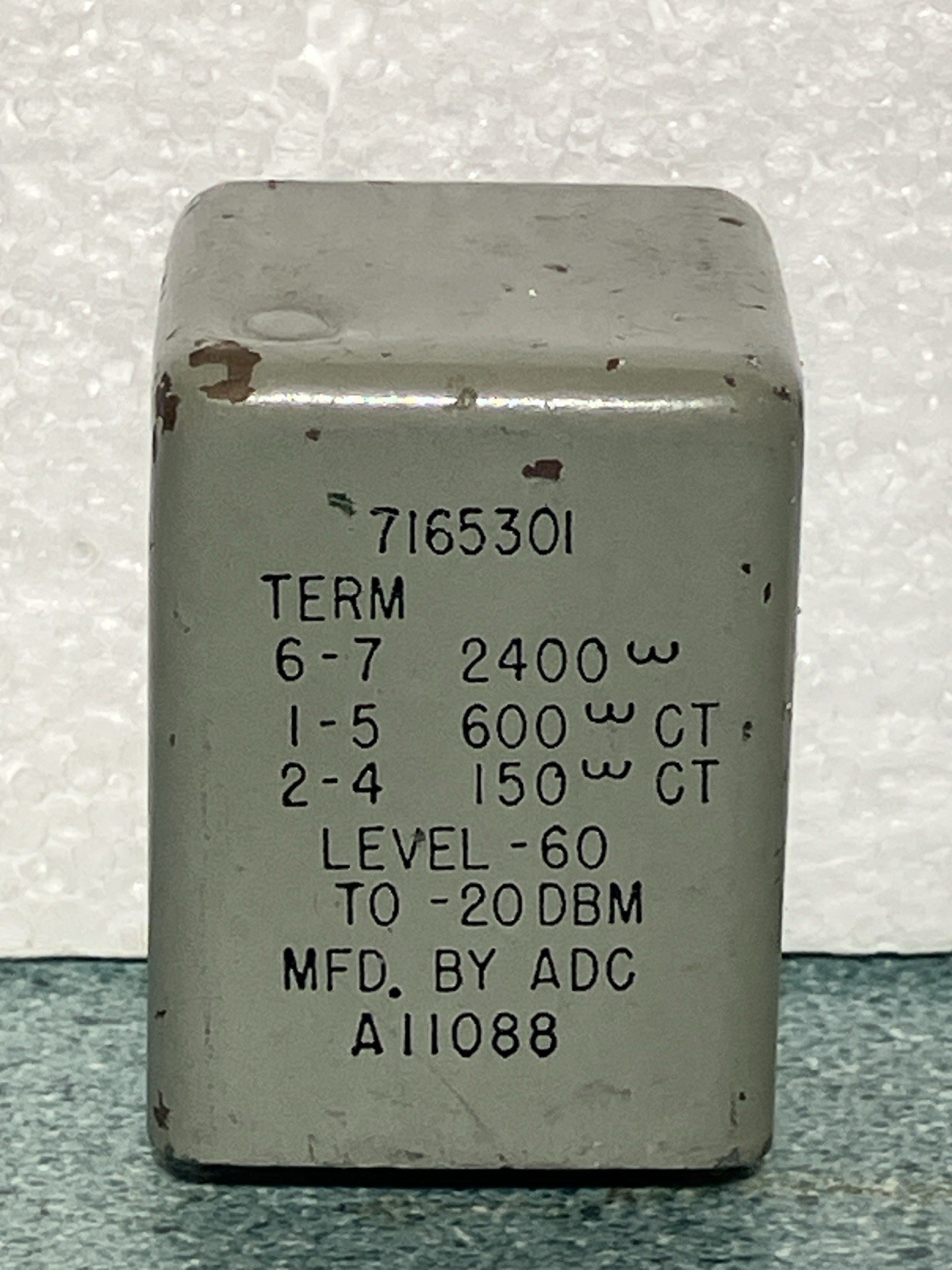 ADC A11088  Audio Transformer - In 600/150    Out 2400 Ohms - Used in GE console