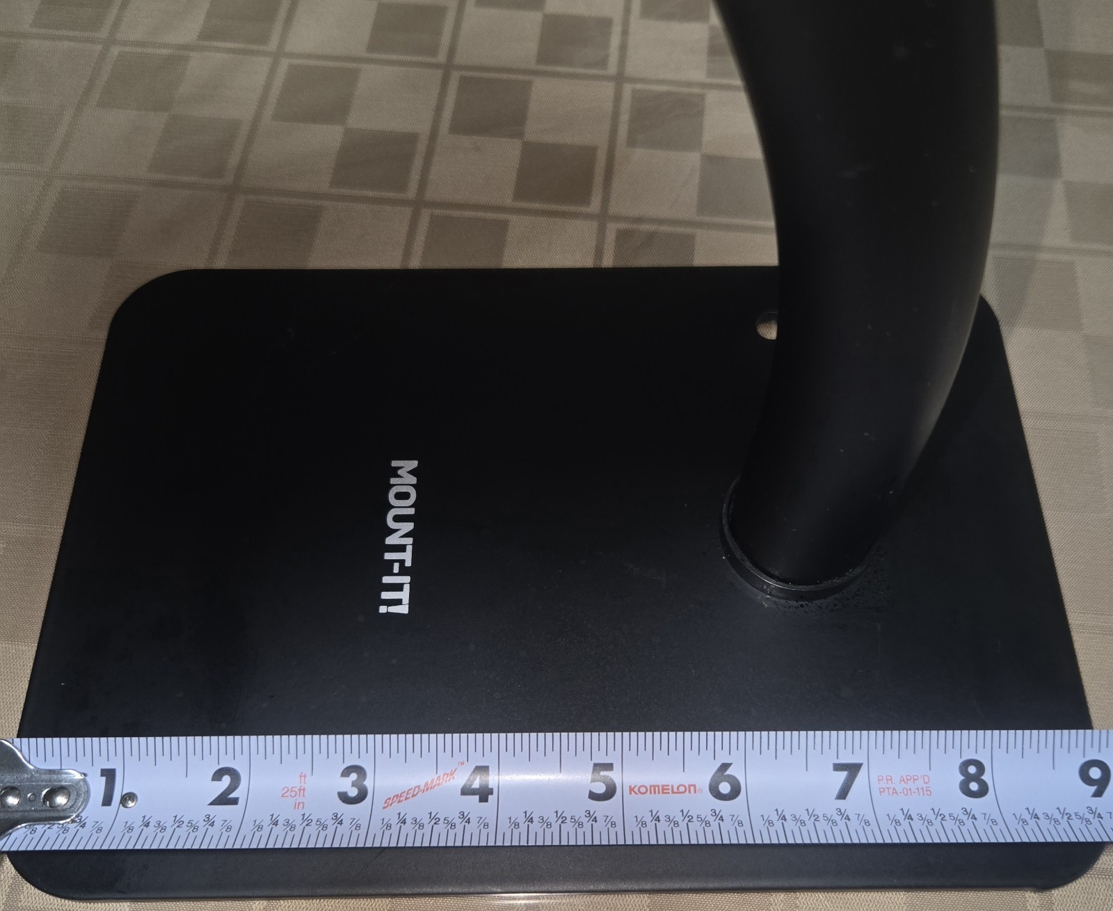 Mount-It! Anti-Theft Tablet Kiosk Countertop Stand | Universal Fit Black
