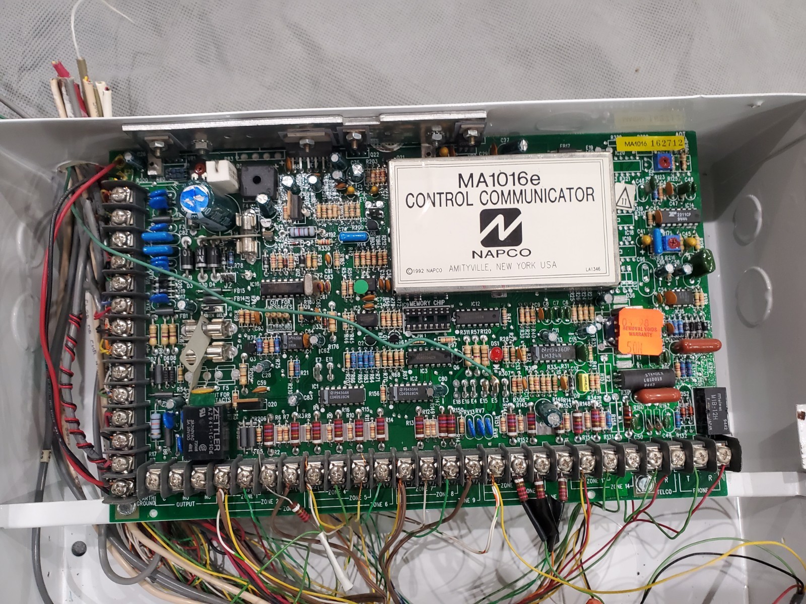 NAPCO MAGNUM ALERT Security Control Panel And Enclosure 1000 Series