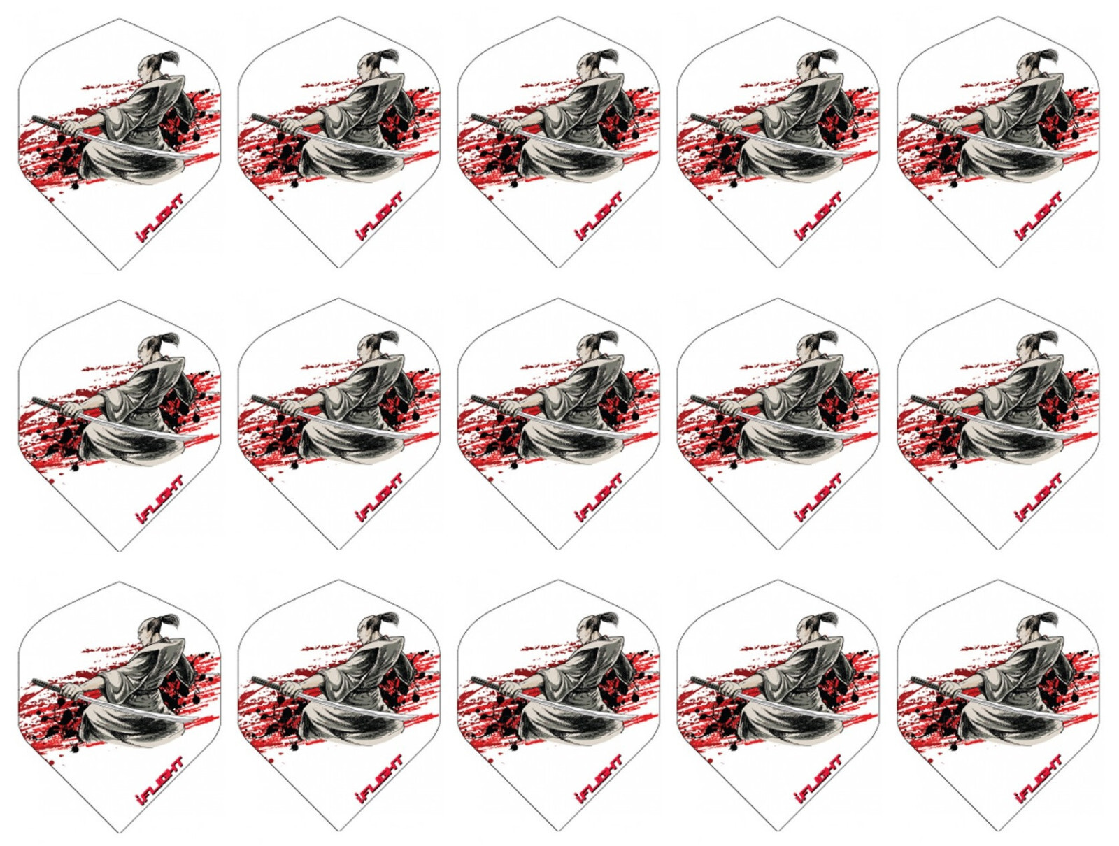 5 New Sets Ruthless iFlights Standard Dart Flights -Ships w/Tracking- Samurai
