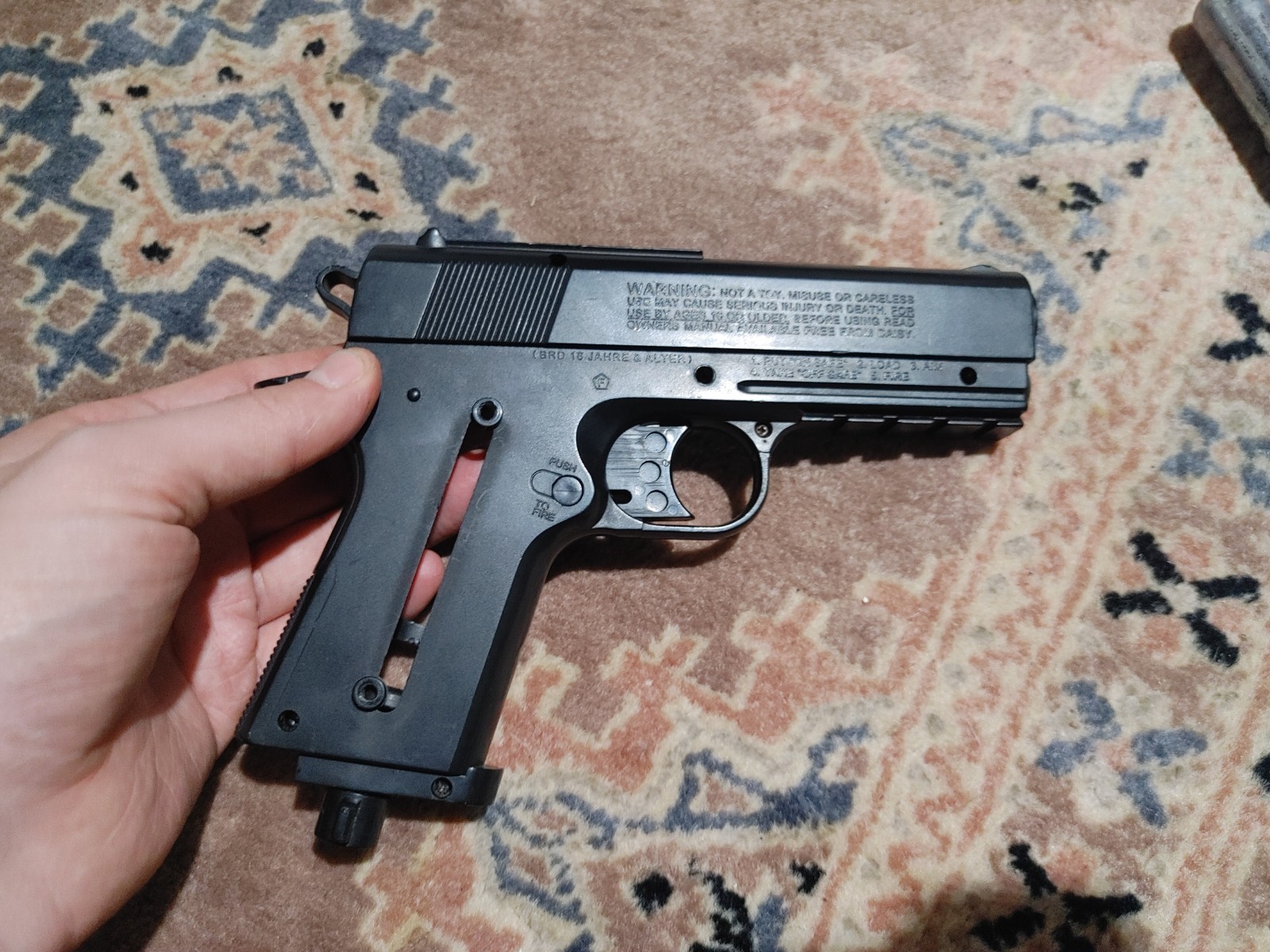 Daisy Powerline 15XT CO2 BB Gun Pistol Semi-Automatic 15 Shot Colt 45 Replica