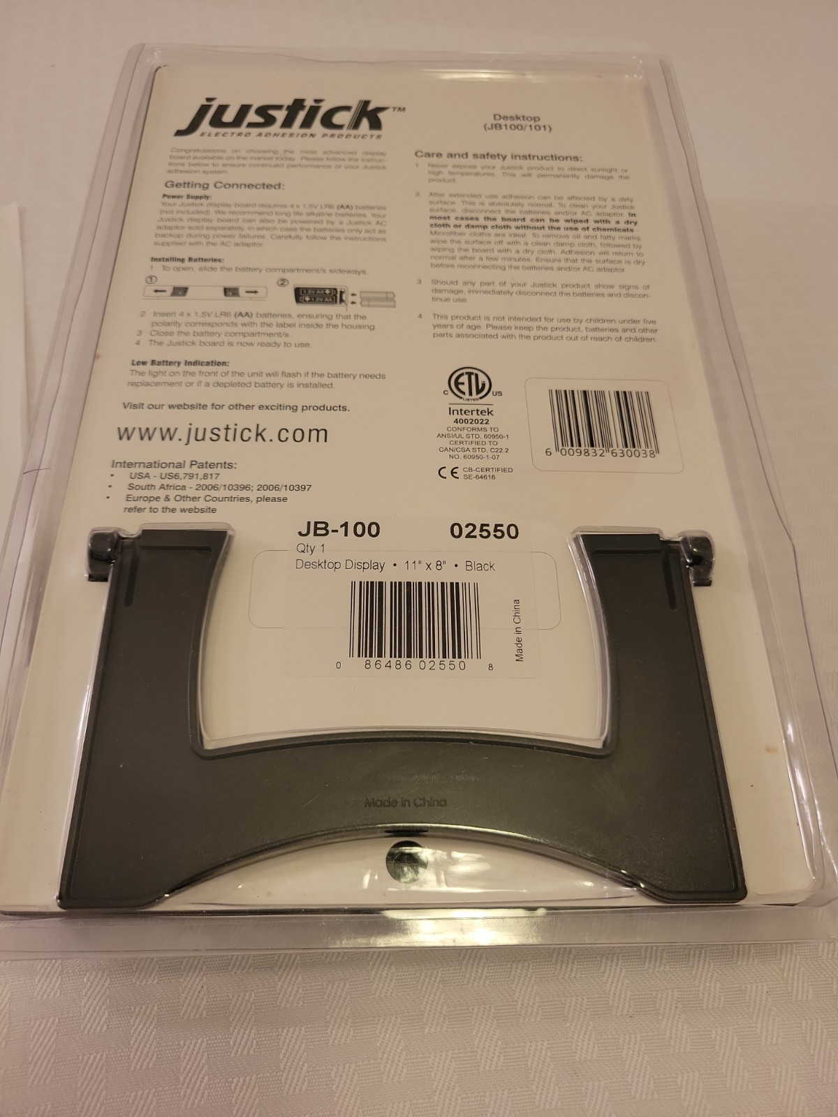 Justick Desktop Computer User Desk Organiser Script Holder Home Office Display