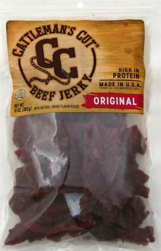 Cattleman's Cut Original Beef Jerky, 10 Ounce 10 (Pack of 1)