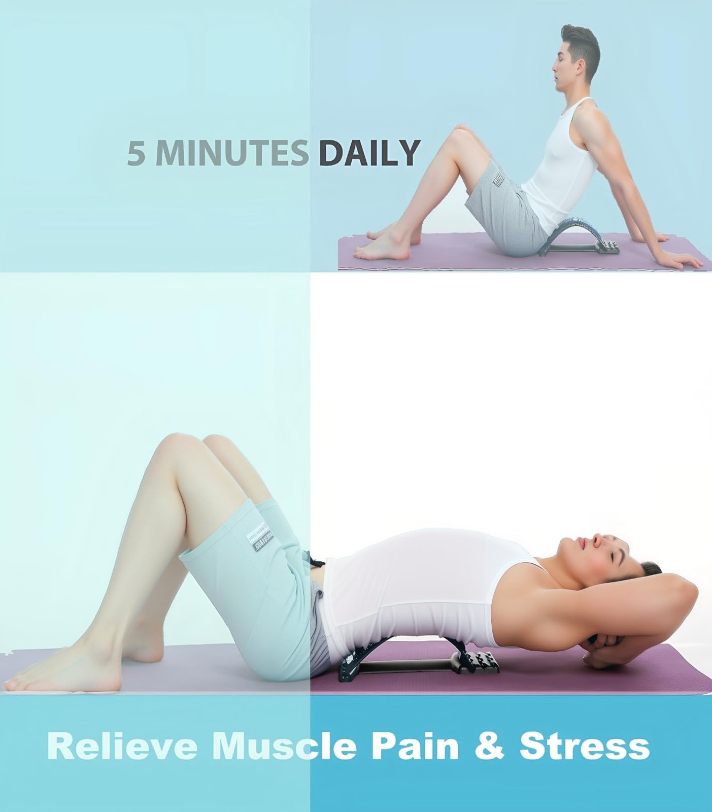 ChiFit Multi-Level Back Stretching Device - Immediate Relief for Herniated Di...