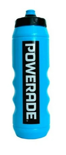 New 32oz Powerade Sports Squeeze Water Bottle Blue Clutch Grip Cap Workout Drink
