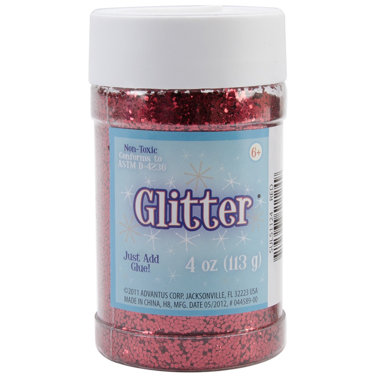 Sulyn Glitter 4oz-Red