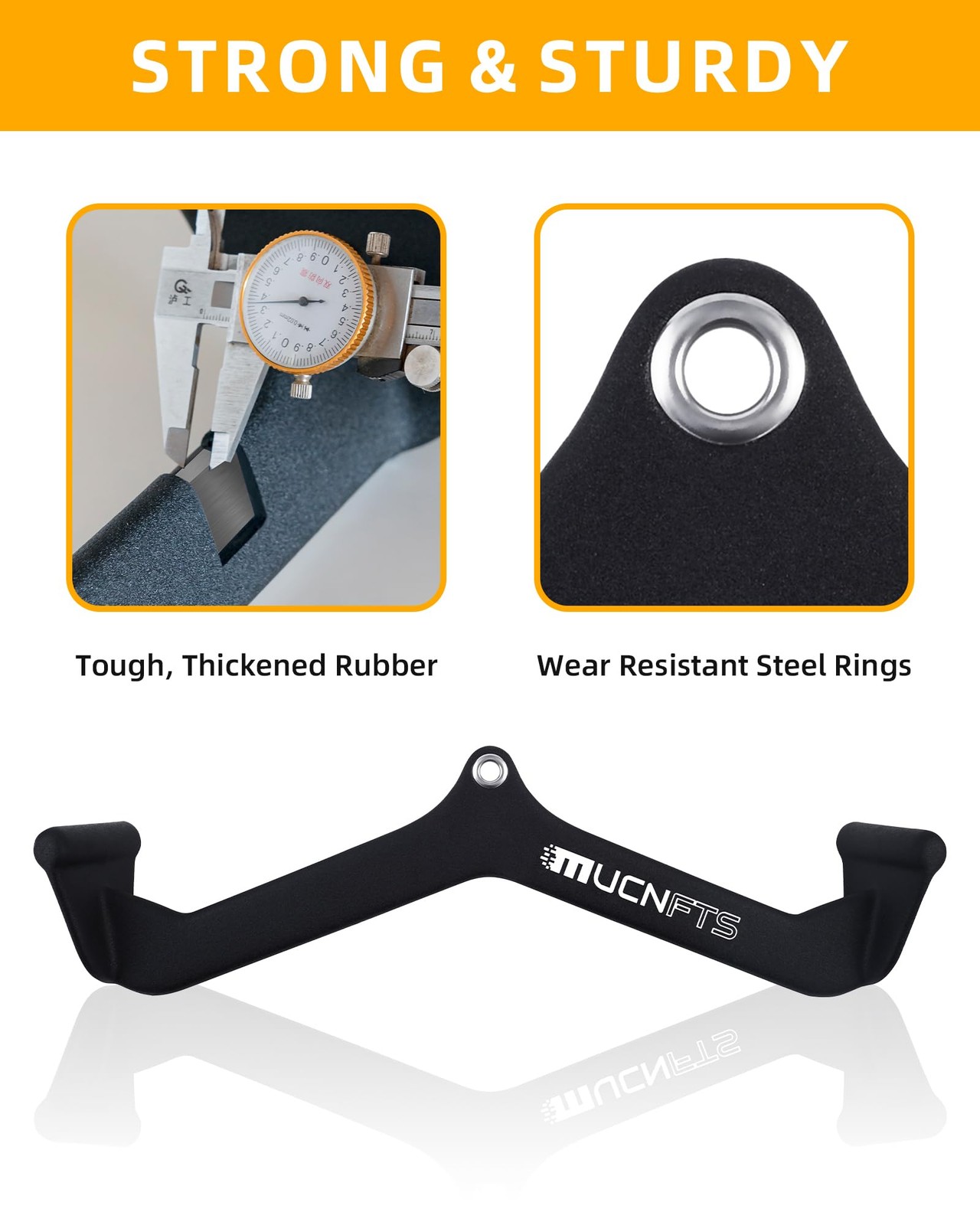 LAT Pulldown Attachments, Thickened Ergonomic Back Tricep Training Handle, LA...