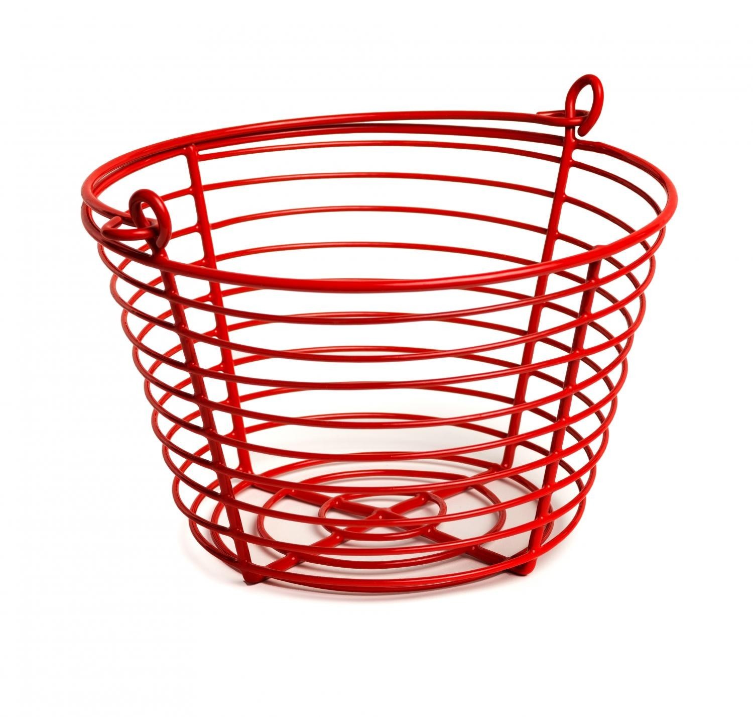 Prevue Pet Red Vinyl Coated Metal Egg Basket 8in (SP468)