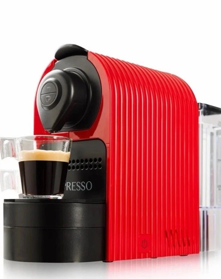 Mixpresso Red Espresso Machine for Nespresso Compatible Capsule, Single Serve...