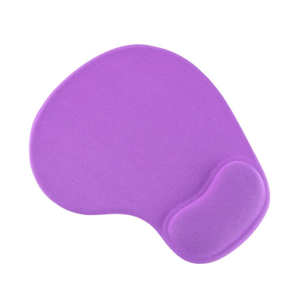 Office Mousepad with Gel Wrist Support - Ergonomic Gaming Desktop Purple