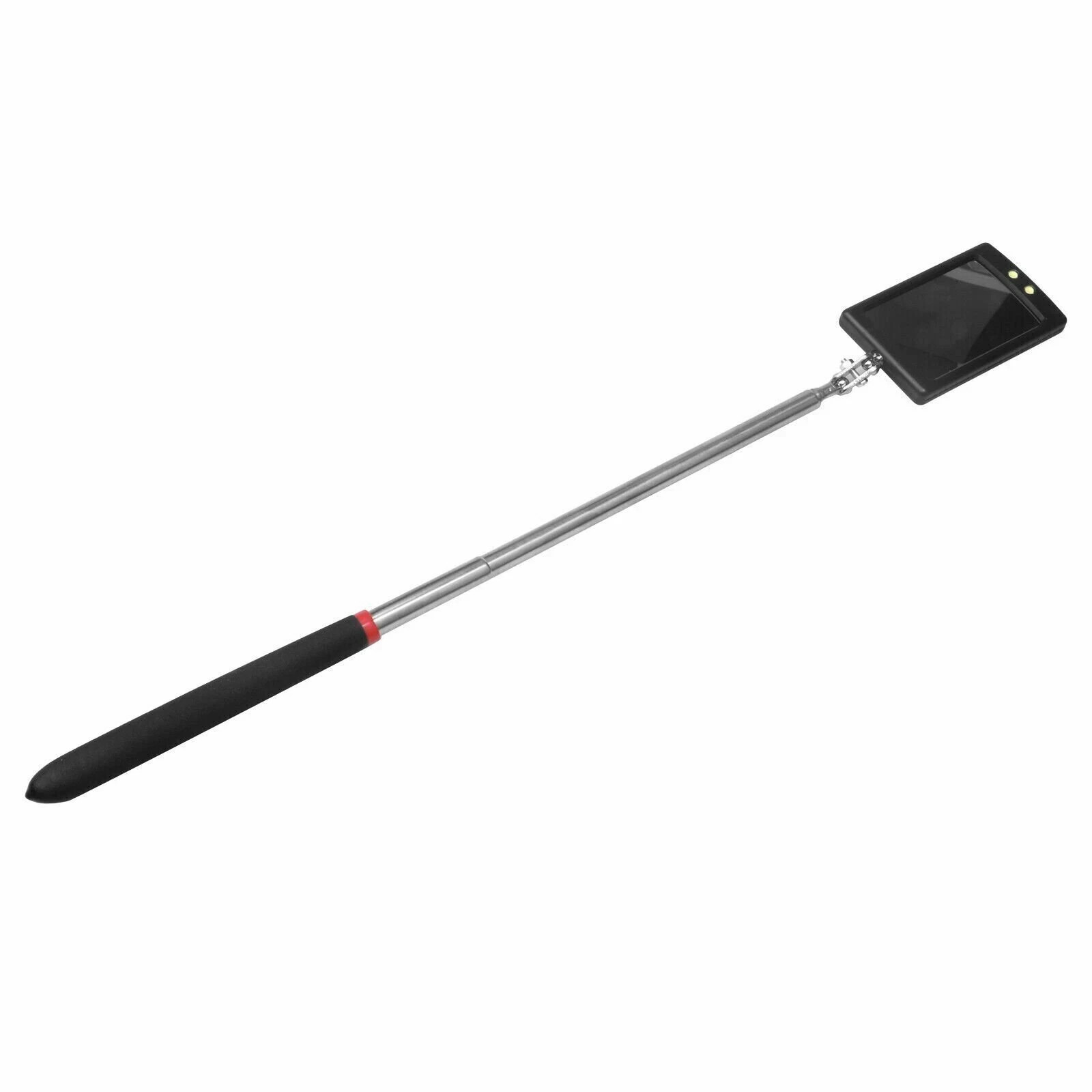 Inspection Mirror LED Lighted Mechanic Telescoping illuminate Swivel Extendable