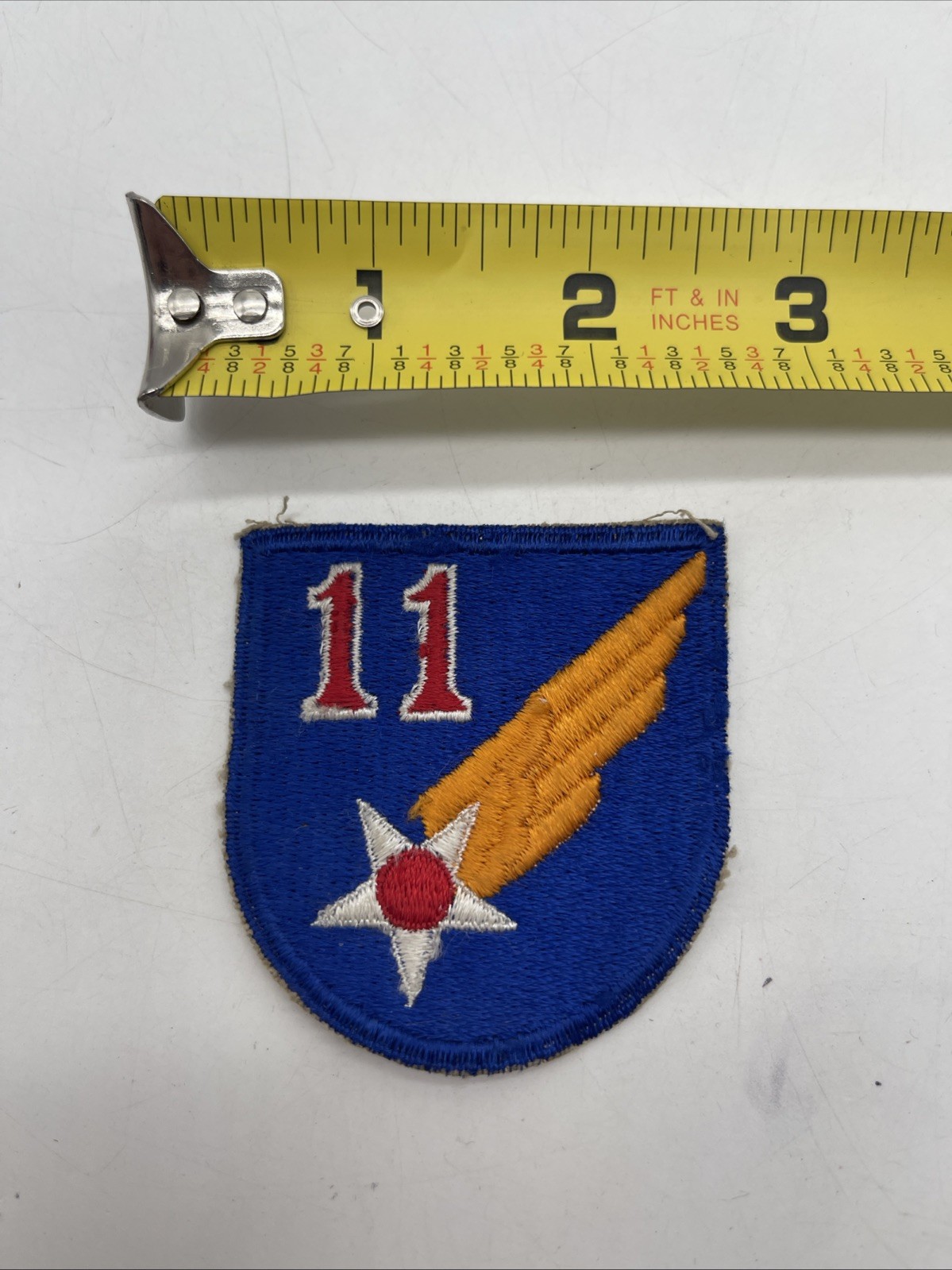 U.S. Military Army 11th Air Forces Corps Patch Hap Arnold Cut Edge ~2.5” Round