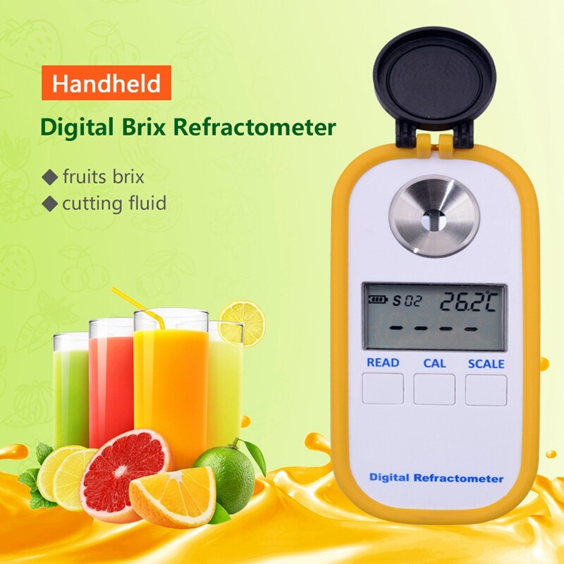 Portable Brix Refractometer Meter Honey Sugar Content Tester 0-50% Range