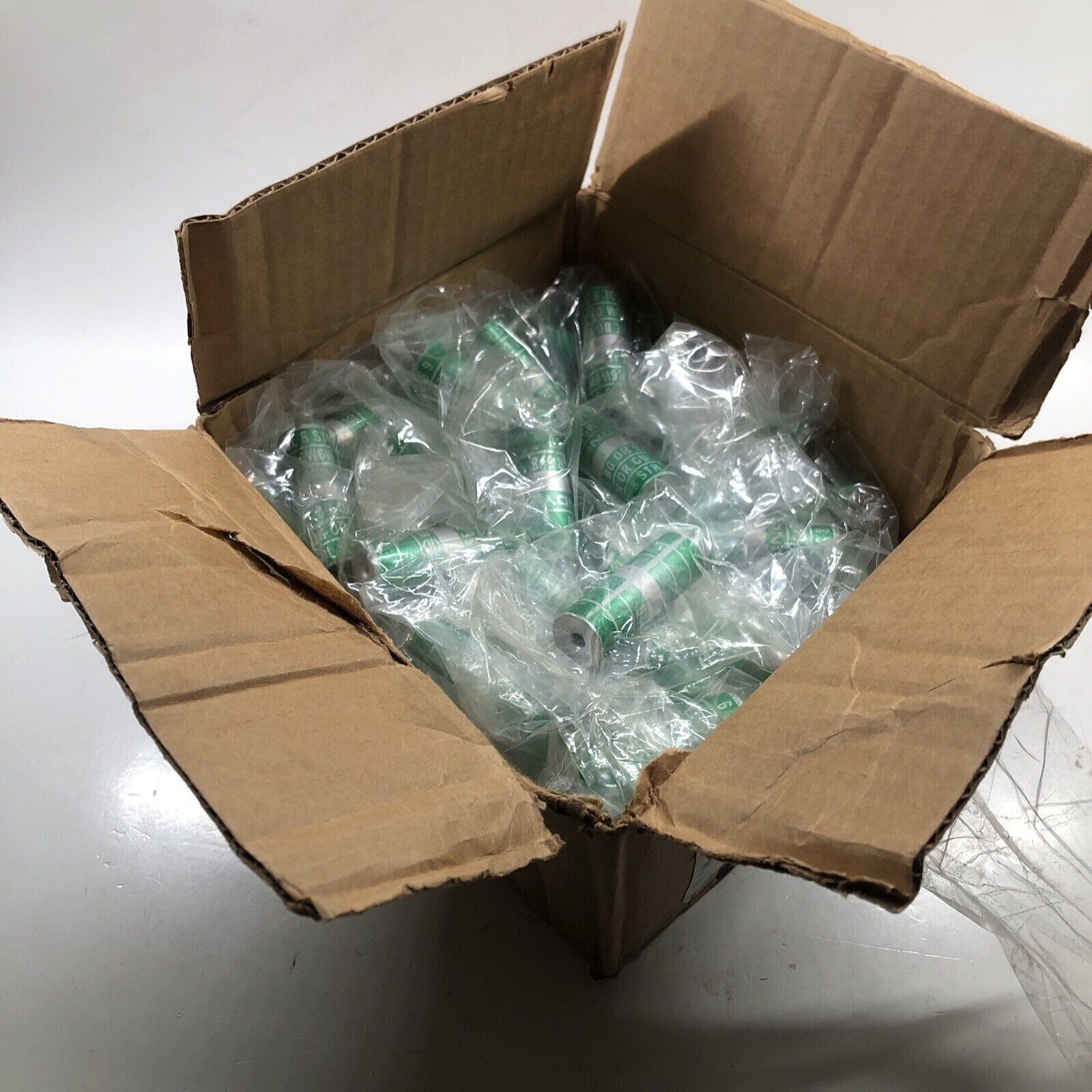 Burndy YSU6W6W 168314 Aluminum Heavy-Walled Tube, #8 AWG, (Pack of 100 pcs)