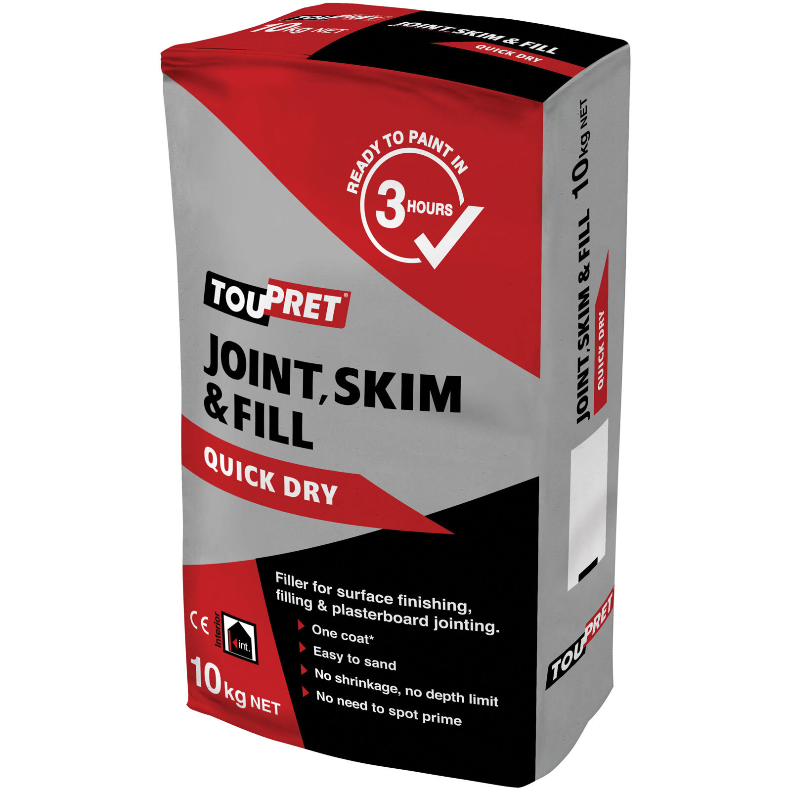 Toupret FGBJSR10GB Quick Dry Foam Joint & Fill 10kg