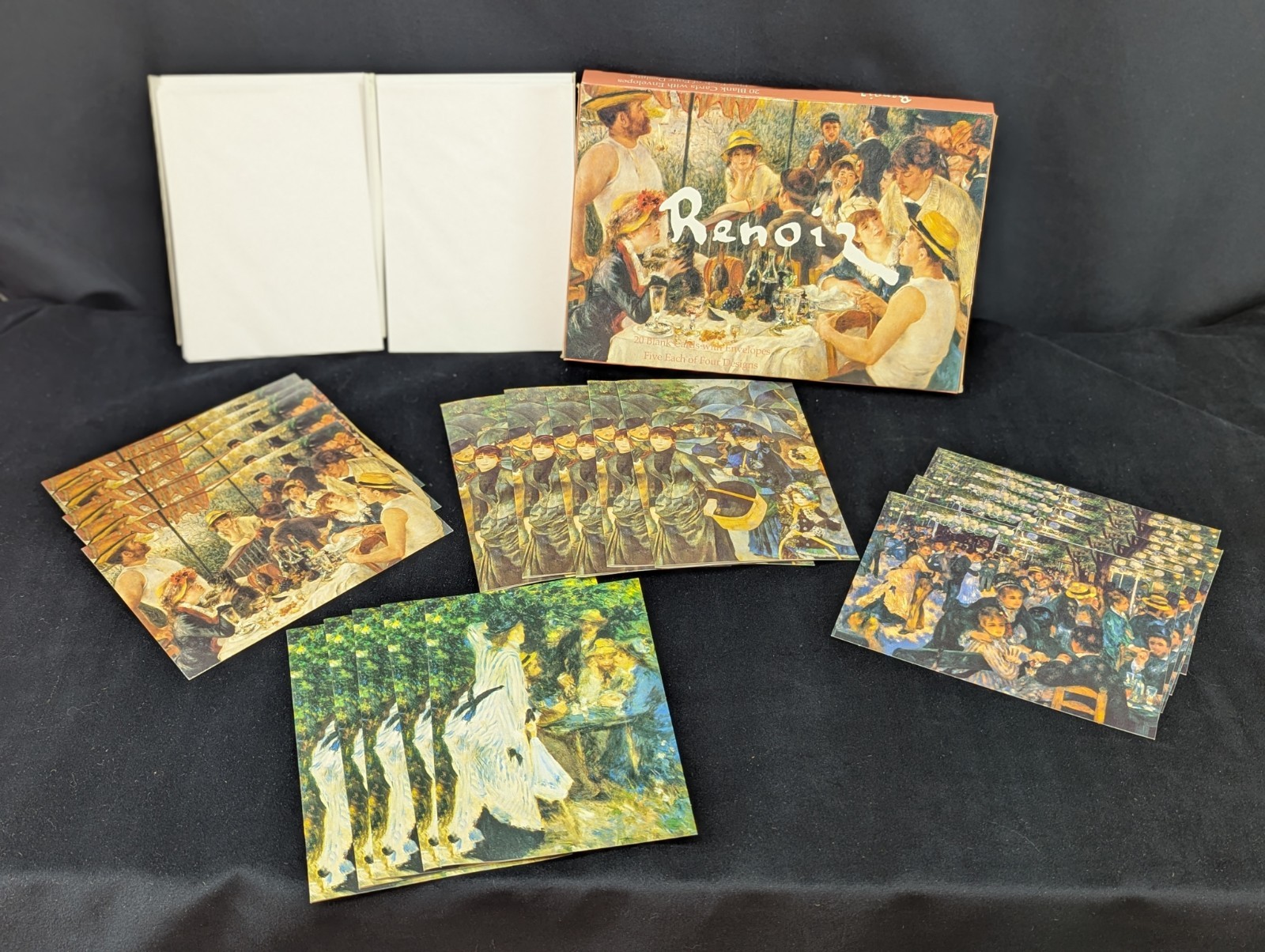 Renoir Art Stationary 20 Blank Cards With Envelopes 1998 Vintage Ephemera